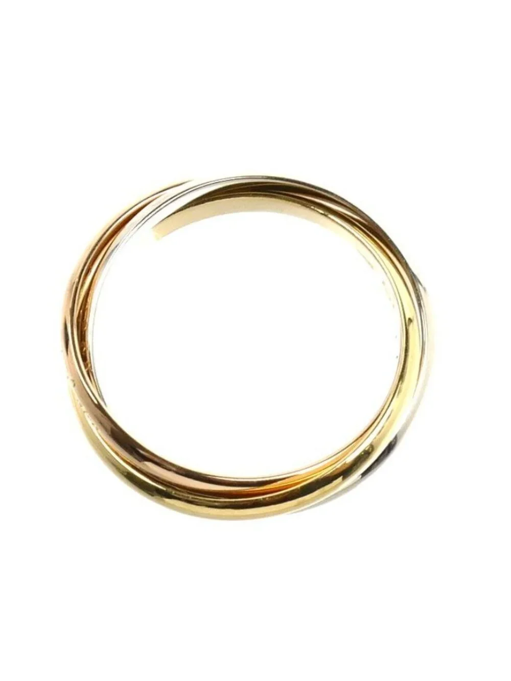 Cartier 18k Yellow Gold PG WG Trinity Ring